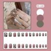 Wear Fake Nail Patch Frosted Ballet French Patch