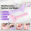 Silicone Eyeliner Stencil Wing Tip Mascara Drawing Lipstick Aid Face Cream Applicator For Beginners Makeup Tool Eyeliner Stencils Silicone Winged Tip