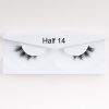 1Pair Mink Half Lashes Soft Thick Eye End Lengthening Faux Eyelashes Natural Long Handmade Eyelash Cross Curl 3D Lash For Makeup