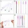 Reusable Eyebrow Brush Tube Disposable Eyelash Brush Eyebrow Brush Replaceable Dust-proof Sparkling Broken Diamond Makeup Brush