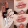 KIKO Make up Lip Oil Lip Glaze Non-Fading Lipsticks Makeup Gloss Milk Tea Mirror Transparent Lip Color Double Headed Lip Gloss