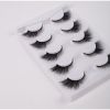 New 5Pairs High Quality Faux Eyelashes Handmade 3D Winged Natural Long Lashes Soft Cat Eye Fake Eyelash For Eye Makeup Wholesale