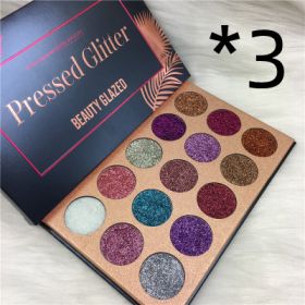 Beauty Glazed 15 Color Sequins Eye Shadow (Option: 3pcs 15colors)