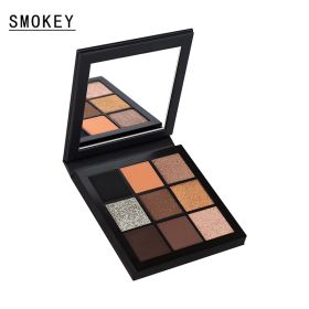 Earthy Smoky Makeup 9 Eyeshadows (Option: SMOKEY)