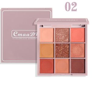 9-color Keyboard Fingertip Eyeshadow Palette (Option: 2 Style)