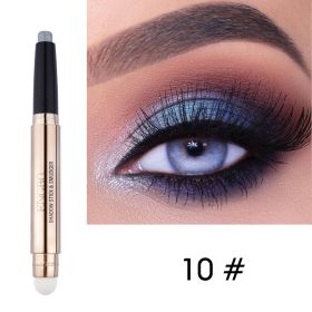 Double-ended Monochrome Non-smudge Eyeshadow Pencil (Option: 10 Style)