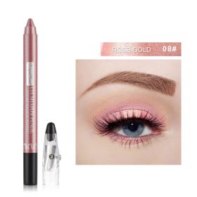 Eye Shadow Pen Stick Lying Silkworm Pearl With Foaming (Option: No.8 pearl pink)